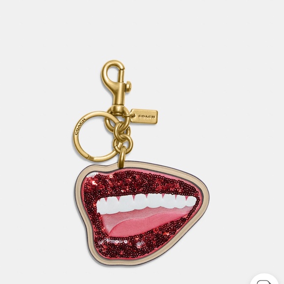 NWT!👄 Coach X Tom Wesselmann Lips Bag Charm - Picture 1 of 2